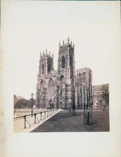 Kabinett Foto York Yorkshire England, York Minster, 1894