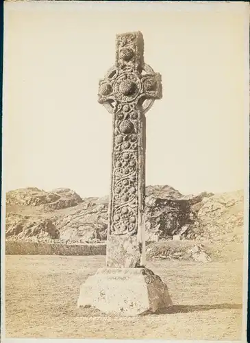 Kabinett Foto Insel Iona Schottland, St. Martins Cross, 1894