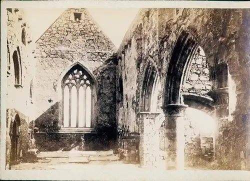 Kabinett Foto Insel Iona Schottland, Abbey, Kirchenruine, 1894
