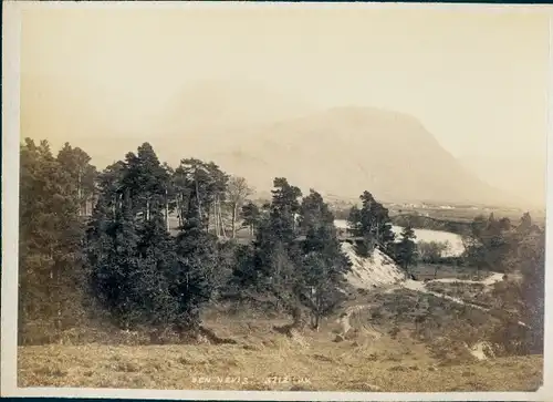 Kabinett Foto Schottland, Blick zum Ben Nevis, 1894