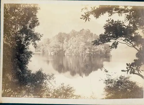 Kabinett Foto Schottland, Ellens Isle, Loch Katrine, 1894