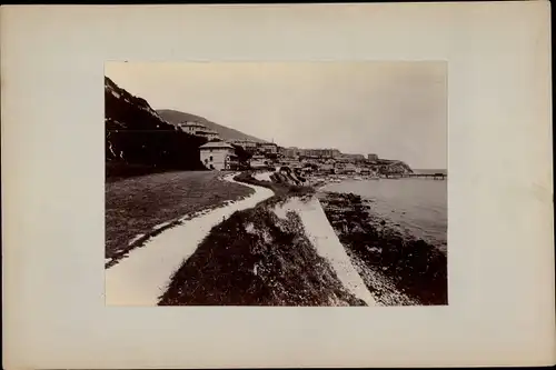 Kabinett Foto Ventnor Isle of Wight South East, Blick auf den Ort von Westen aus, 1896
