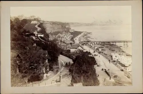 Kabinett Foto Shanklin Isle of Wight South East, Blick auf den Ort, 1896
