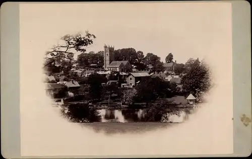 Kabinett Foto Carisbrooke Isle of Wight South East, Blick auf den Ort, 1896