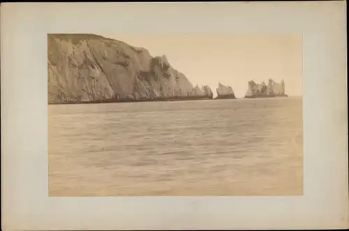 Kabinett Foto Isle of Wight England, The Needles, 1896