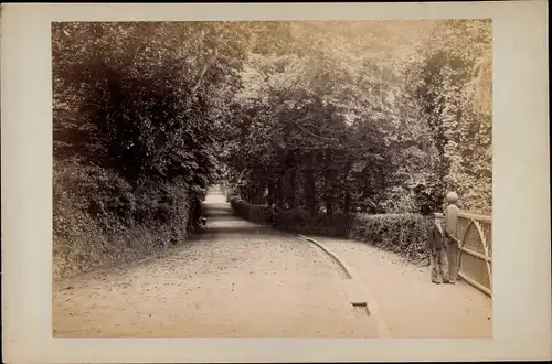 Kabinett Foto Ryde Isle of Wight England, Straßenpartie, 1896