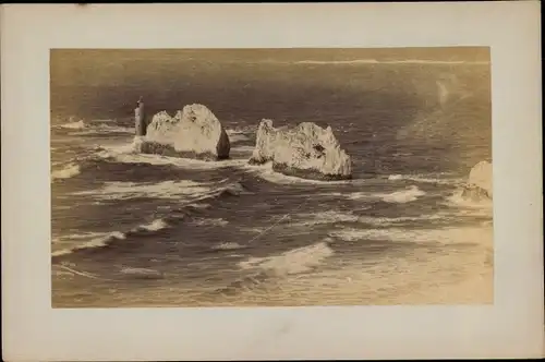 Kabinett Foto Isle of Wight England, The Needles, 1896