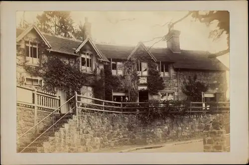Kabinett Foto Shanklin Isle of Wight England, Chine Inn, 1896