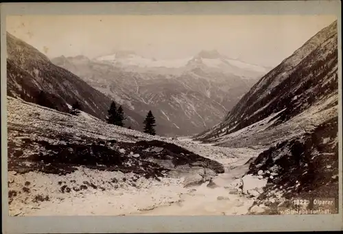 Kabinett Foto Tirol, Zillertaler Alpen, Olperer, 1895