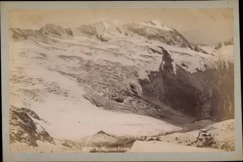 Kabinett Foto Tirol, Zillertaler Alpen, Schlegeisen Ferner, 1895
