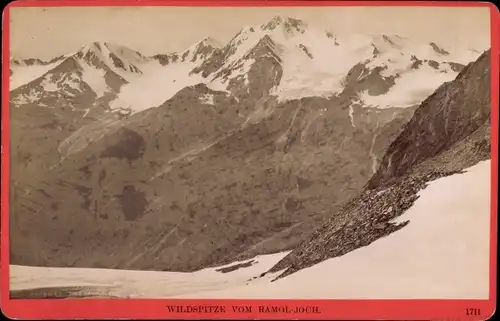 Kabinett Foto Tirol, Wildspitze vom Ramoljoch aus gesehen