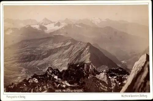 Kabinett Foto Kärnten und Tirol, Blick zur Schobergruppe