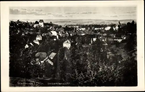 Foto Stadtroda in Thüringen, Totalansicht der Ortschaft