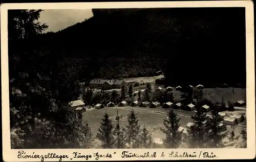 Ak Truckenthal Schalkau in Thüringen, Pionierzeltlager Junge Garde
