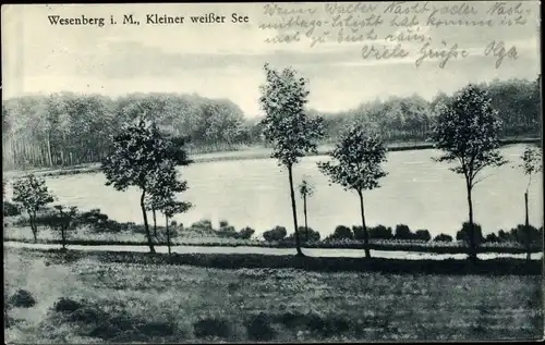 Ak Wesenberg in Mecklenburg, Kleiner weißer See