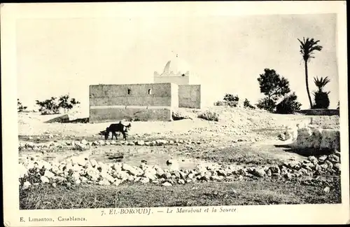 Ak El Borouj Marokko, Le Marabout et La Source