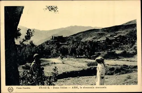 Ak Asni Marokko, Dans l'Atlas, le chamonix marocain, Berge, Einheimische