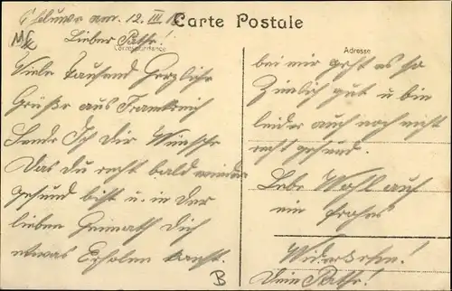 Ak Wervik Wervicq Westflandern, Hospice des Vieillards