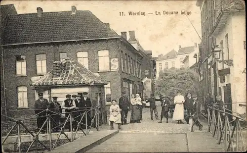 Ak Wervik Wervicq Westflandern, La Douane belge