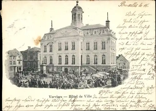 Ak Verviers Wallonien Lüttich, L'Hôtel de Ville