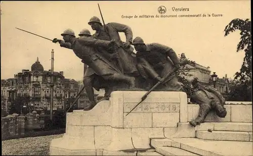 Ak Verviers Wallonien Lüttich, Kriegerdenkmal