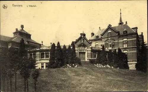 Ak Verviers Wallonien Lüttich, Krankenhaus