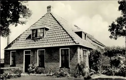 Ak Buren Ameland Friesland Niederlande, Kampeerboerderij