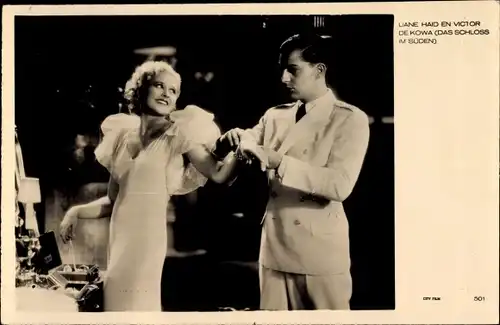 Ak Schauspielerin Liane Haid, Victor de Kowa, in Das Schloss im Süden