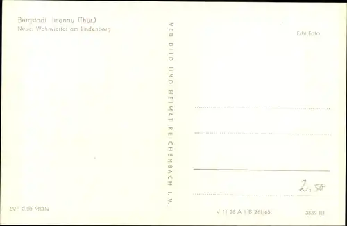 Ak Ilmenau in Thüringen, Neues Wohnviertel am Lindenberg, Panorama