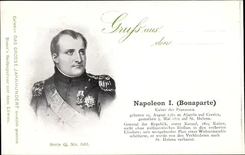 Ak Kaiser Napoleon I. Bonaparte