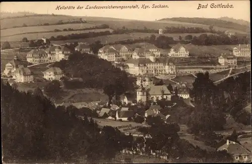 Ak Bad Gottleuba in Sachsen, Heilstätte der Landesversicherungsanstalt, Panorama