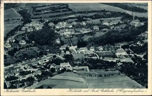 Ak Bad Gottleuba in Sachsen, Fliegeraufnahme, Heilstätte der Landesversicherungsanstalt
