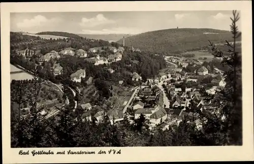 Ak Bad Gottleuba in Sachsen, Sanatorium der LVA, Panorama