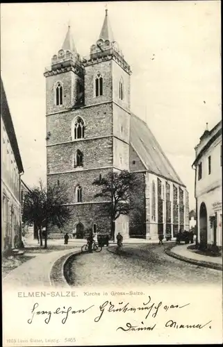 Ak Groß Salze Elmen Salzelmen Schönebeck an der Elbe, Kirche