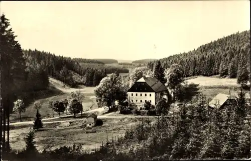 Ak Mortelgrund Sayda im Erzgebirge, Mortelmühle, Panorama