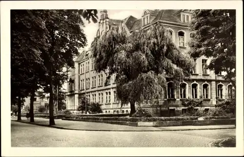 Ak Heidenau in Sachsen, Gebäudepartie