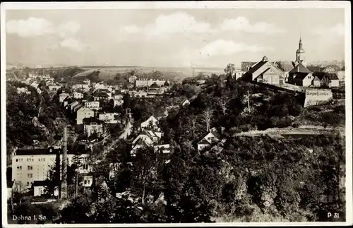 Ak Dohna in Sachsen, Burg Dohna