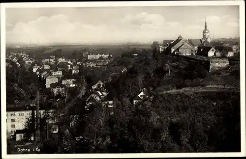 Ak Dohna in Sachsen, Ortsansicht