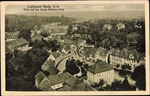 Ak Roda Stadtroda in Thüringen, Blick auf Kaiser Wilhelm-Platz