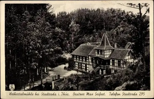 Ak Quirla Roda Stadtroda in Thüringen, Weihertalmühle