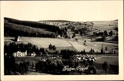 Foto Ak Holzhau Rechenberg Bienenmühle Erzgebirge, Panorama, Teilansicht vom Ort