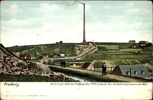 Ak Halsbrücke in Mittelsachsen, Halsbrücker Hohe Esse