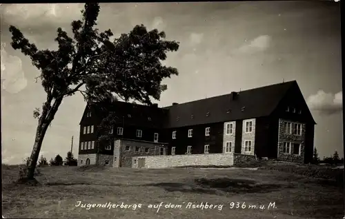 Foto Ak Aschberg Klingenthal im Vogtland Sachsen, Jugendherberge