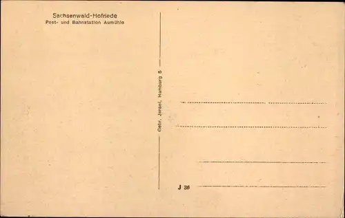 Ak Sachsenwald Hofriede Aumühle im Herzogtum Lauenburg, Bismarck-Turm