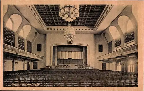 Ak Leipzig in Sachsen, Kongresshalle, Stadt des 3. Parlaments der FDJ Pfingsten 1949