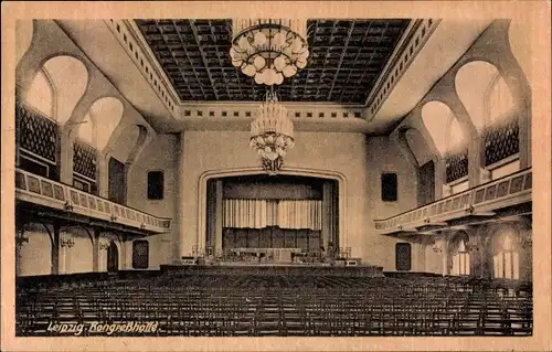 Ak Leipzig in Sachsen, Kongresshalle, Stadt des 3. Parlaments der FDJ Pfingsten 1949