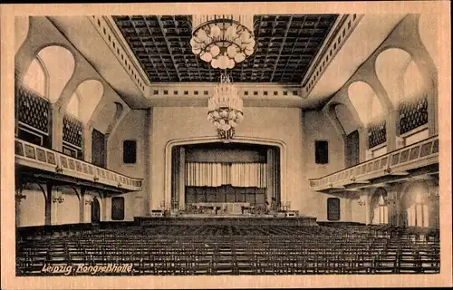 Ak Leipzig in Sachsen, Kongresshalle, Stadt des 3. Parlaments der FDJ Pfingsten 1949