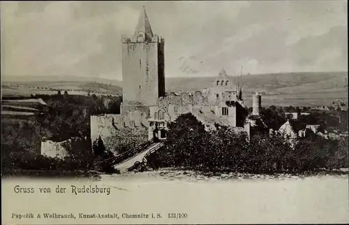 Ak Bad Kösen Naumburg an der Saale, Rudelsburg