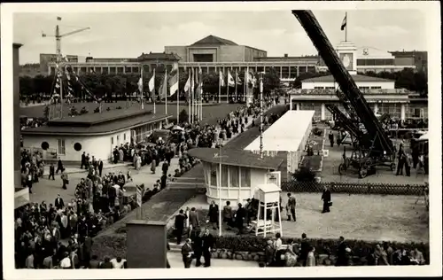 Ak Leipzig in Sachsen, Teilansicht des Freigeländes auf der Technischen Messe