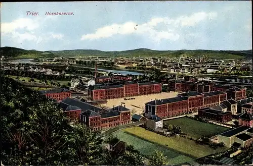 Ak Trier in Rheinland Pfalz, Hornkaserne, Teilansicht der Stadt